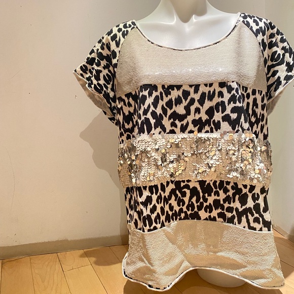 Gerry Weber, taifun leopard top in size 14 - Picture 1 of 4